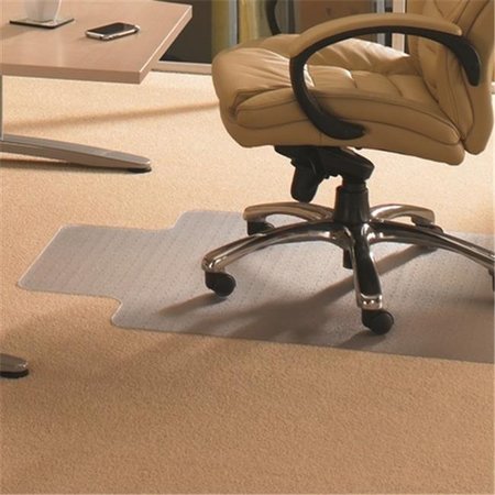 FLOORTEX Floortex Cleartex 1115226LV Advantagemat Pvc Rectangular Lipped Chair Mat For Standard Pile Carpets 0.38 In.; Clear 48 X 60 In. 1115226LV